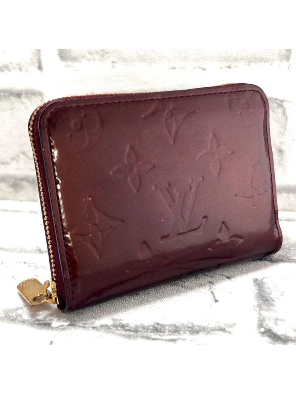 Louis Vuitton Vernis Zippy Coin Purse Rouge Fauvist